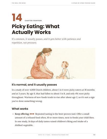 Sample page: Picky eating: what actually works
