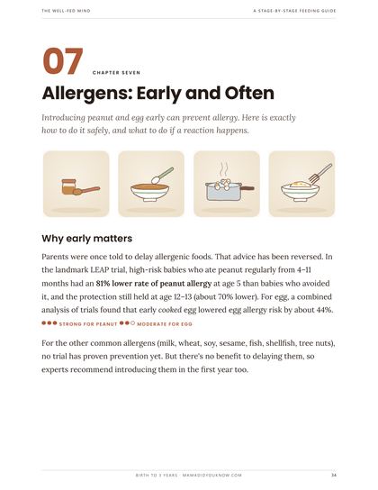 Sample page: Allergens: early and often